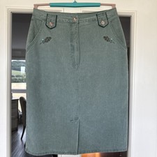 HAMMERSCHMID Damen Jeans Rock in Trachten Style Gr. 40