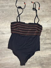 Esprit Damen Badeanzug Blau Muster Gr. 44