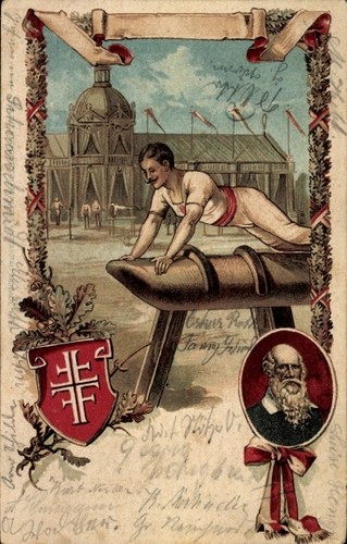 Litho turner auf dem pferd - litho,