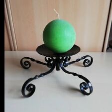 Schmiedeeisen Kerzenhalter Kerzen Ständer DDR Deko inkl. Kugel Wachskerze Retro