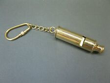 Schlüsselanhänger  Bootsmannpfeife  Messing Pfeife  7 cm  Maritime Dekoration 