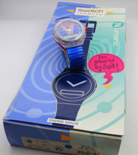 SWATCH PAGER BEEP UP "BLUE HELIOGRAPH" +NEUWARE+ -SVP- SCALL / PAGER / THE BEEP