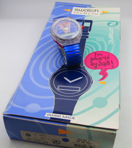 Swatch pager beep blue - beep, "blue
