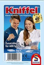 SCHMIDT SPIELE 49067 - KNIFFEL - ZUSATZBLOCK FÜR 600 SPIELE  # NEU OVP 