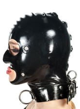 Latex Maske mit Klappen &