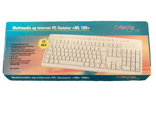 Neue ML109 Medialine Multimedia und Internet PC Tastatur - PS/2, Dänisches La...