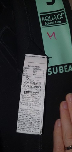 Neoprenanzug subea 3mm - 3mm,