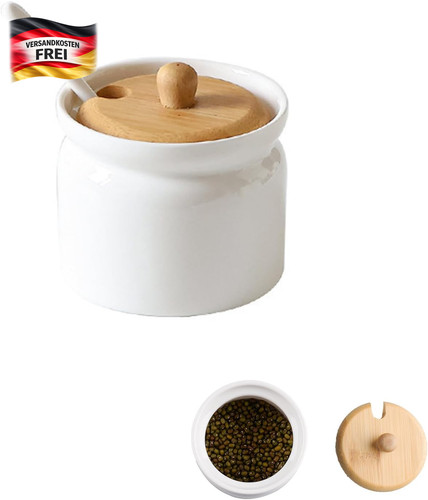 Keramik zuckerdose mit deckel - mit,
