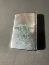 Zippo Alt Vintage The Ohio Knife Company frühe 50er Pat. 2032695 Gezündet