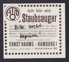 HAMBURG, Werbung 1910, Ernst