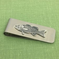 14K Weiß Gold Über Fisch