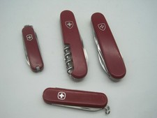 SCHWEIZER TASCHENMESSER - SAMMLUNG / KONVOLUT - 2 kleine + 2 Mittlere