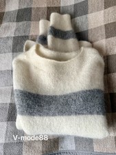 Closed Premium Oversize Pullover🧶Alpaka Wolle XS 36 38 40 creme grau sehr weich