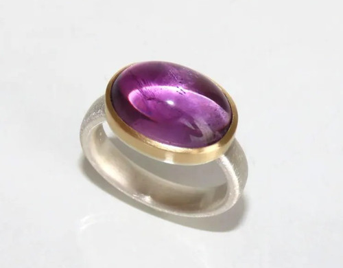 Flieder amethyst ring aus - aus, 750