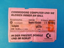 1 x Sammler Ticket Saison 1987/88 / Bayern München-1.FC Nürnberg