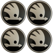 4x Skoda Radnabenabdeckung