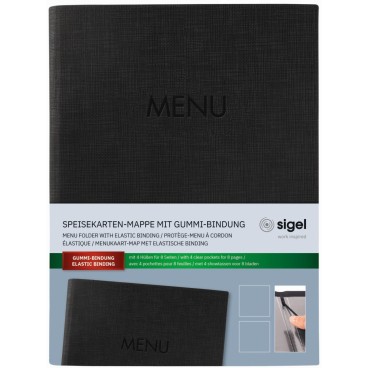 Sigel speisekarten mappe menu - sigel, speisekarten-mappe