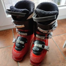 SALOMON T3 Kinder-Skischuhe! rot Größe EU 37 / Mondopoint 23.5