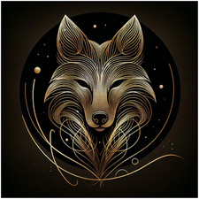 Line Art Wandbild Metall  -