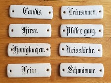 AUSWÄHLEN aus Porzellanschild alt Gewürze Kolonialwaren Tante Emma Laden Deko