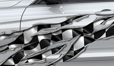 Race Flag 3D Seitendekor 3D