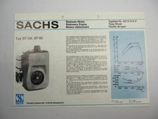 Sachs ST126 151 Stationärmotor Stationary Engine Typenblatt Technische Daten 77