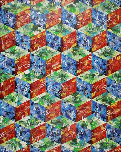 Majer acryl abstrakt - abstrakt, leinwand