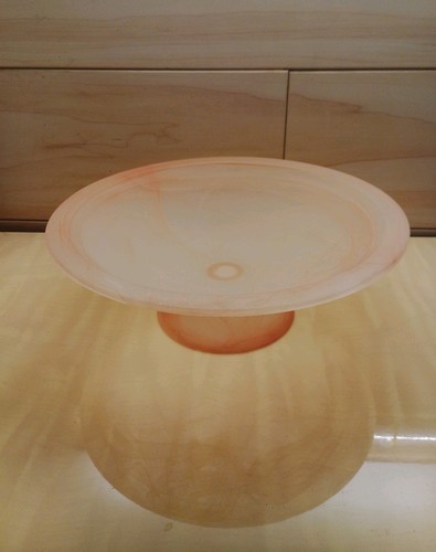 Rosa schale mit fuß aus - mit,