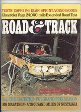Road & Track March 1972 Capri