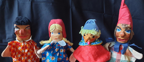 Vintage holz handpuppen - 4,