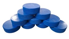 10er Set Eishockey Puck blau