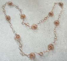 Stylische Halskette Schmuck rose-goldfarben mit Karabinerverschluss Nr. 3059