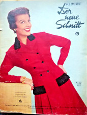 altes Modeheft  Der Neue Schnitt von  1955  + Schnittmuster, Tanzkleider, Dirndl