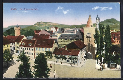 Ansichtskarte jena partie am - jena,,