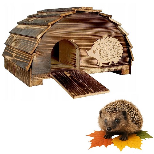 Qls igelhaus aus holz - qls, 46x35x30