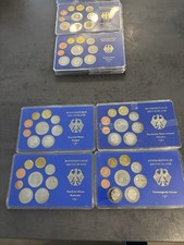 Deutsche Müssen In Polierte Platte Von 1 Pfennig bis 5 Mark Im Blister