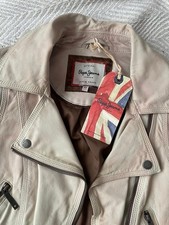 Pepe Jeans Lederjacke XS Beige