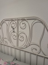 Metall Bett Ohne Matratze In Weiß 140x210