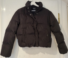 Schwarze daunenjacke s - schwarze, gr.
