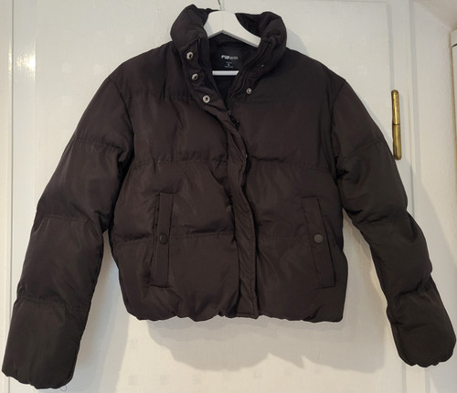 Schwarze daunenjacke s - schwarze, daunenjacke,
