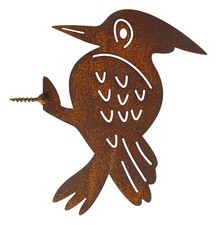Rost Gartenfigur Specht zum