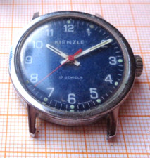 Ältere Handaufzug Armbanduhr Werk Durowe 450 Kienzle 071/17 defekt Unruhe OK MS1