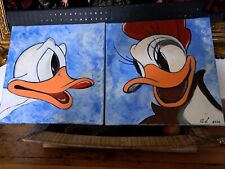 Donald und Daisy Duck, Comics auf Leinwand