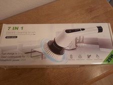 Elektrische Reinigungsbürste Spin Scrubber mit Teleskopstange und 8 Bürstenköpfe