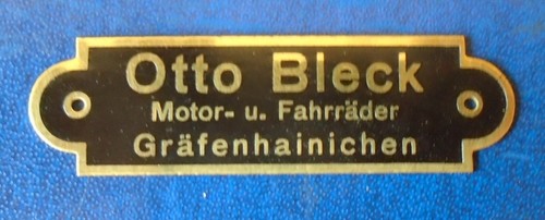 Orig schild otto - schild, bleck