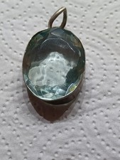 925 er Silber Anhänger  mit  Großem Stein