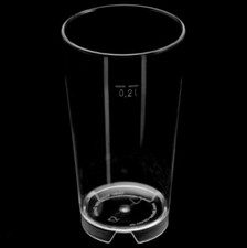 0,2L Kunststoff Mehrwegbecher Willibecher PC-Line glasklar - Made in Germany