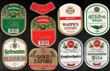 DDR 8 Export Bieretiketten