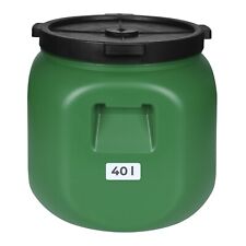 Weithalsfass Futtertonne Fasssilage Regen Fass Gepäcktonne 40 L mit Deckel grün