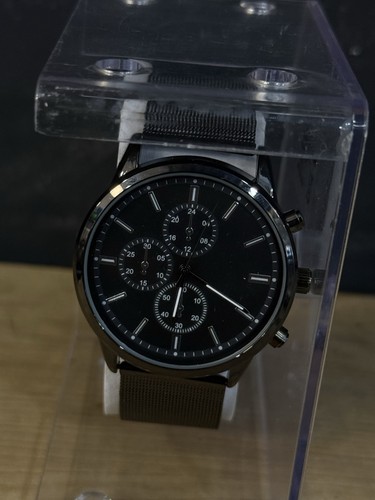 Schwarze analog armbanduhr - schwarze,